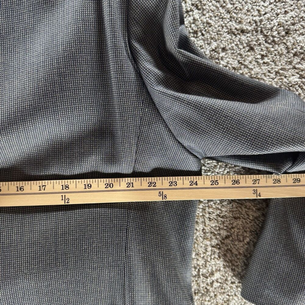 Vintage Ralph Ralph Lauren Blazer Men 48 Gray Wool Silk Union Made Double RL RRL - Picture 14 of 16